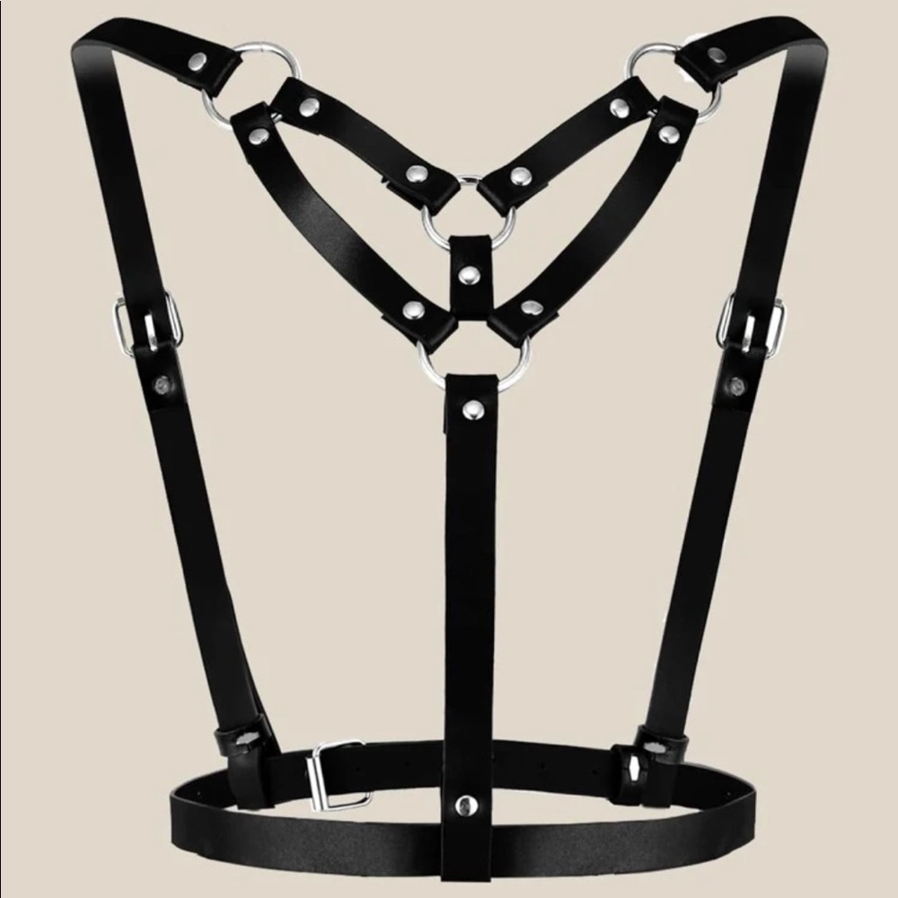PU Leather Harness Belt w/ Hole Punch Tool - Picture 4 of 6